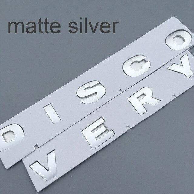 Round Font Letter Emblem Badge for DISCOVERY 4 V8 HSE SPORT Car  Refitting Hood Rear Trunk Logo Sticker