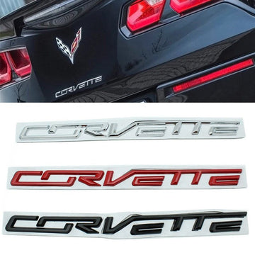 Metal Decals Sticker For Chevrolet Corvette C3 C4 C5 C6 C7 C8 Rear Letters Emblem Badge