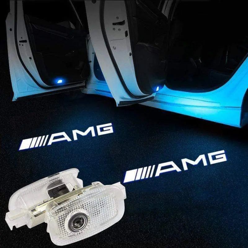 2X Mercedes Shadow Light Logo Door Courtesy LED Projector Ghost Laser for Mercedes-Benz