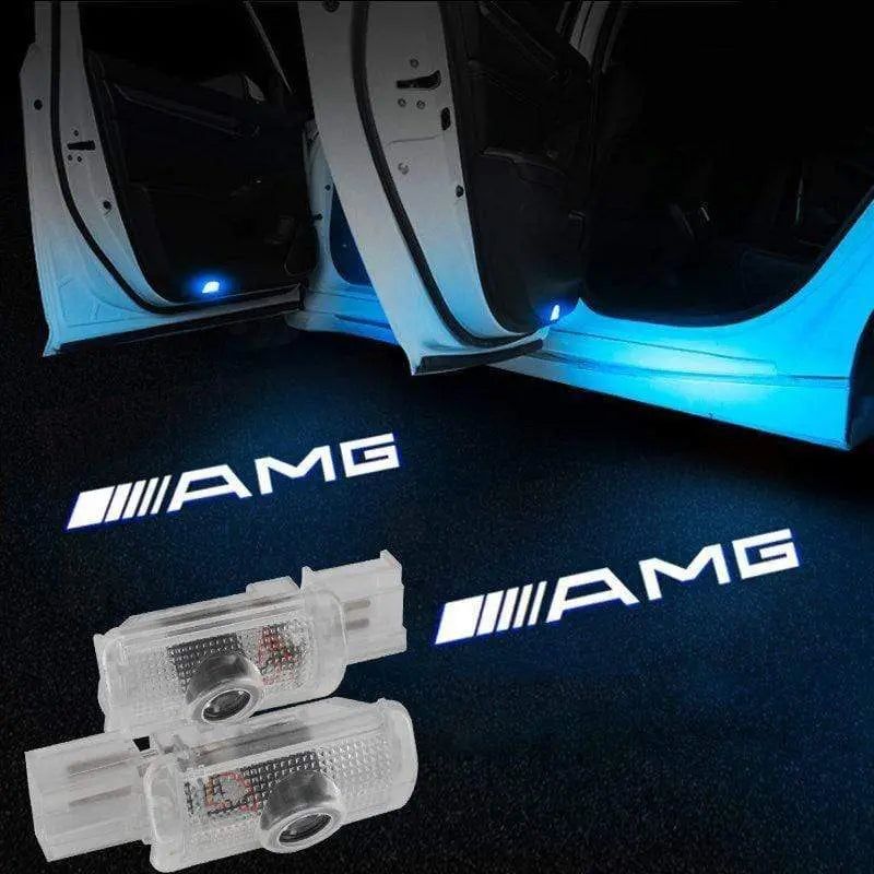 2X Mercedes Shadow Light Logo Door Courtesy LED Projector Ghost Laser for Mercedes-Benz