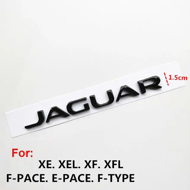 Letter Rear Trunk Emblem Badge Decals for Jaguar E-PACE F-PACE F-TYPE