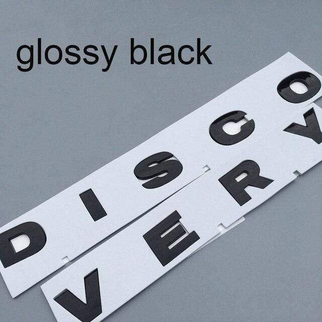 Round Font Letter Emblem Badge for DISCOVERY 4 V8 HSE SPORT Car  Refitting Hood Rear Trunk Logo Sticker