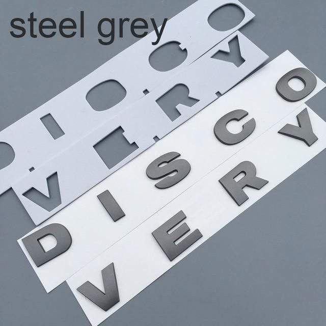 Round Font Letter Emblem Badge for DISCOVERY 4 V8 HSE SPORT Car  Refitting Hood Rear Trunk Logo Sticker