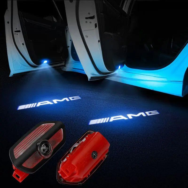 2X Mercedes Shadow Light Logo Door Courtesy LED Projector Ghost Laser for Mercedes-Benz