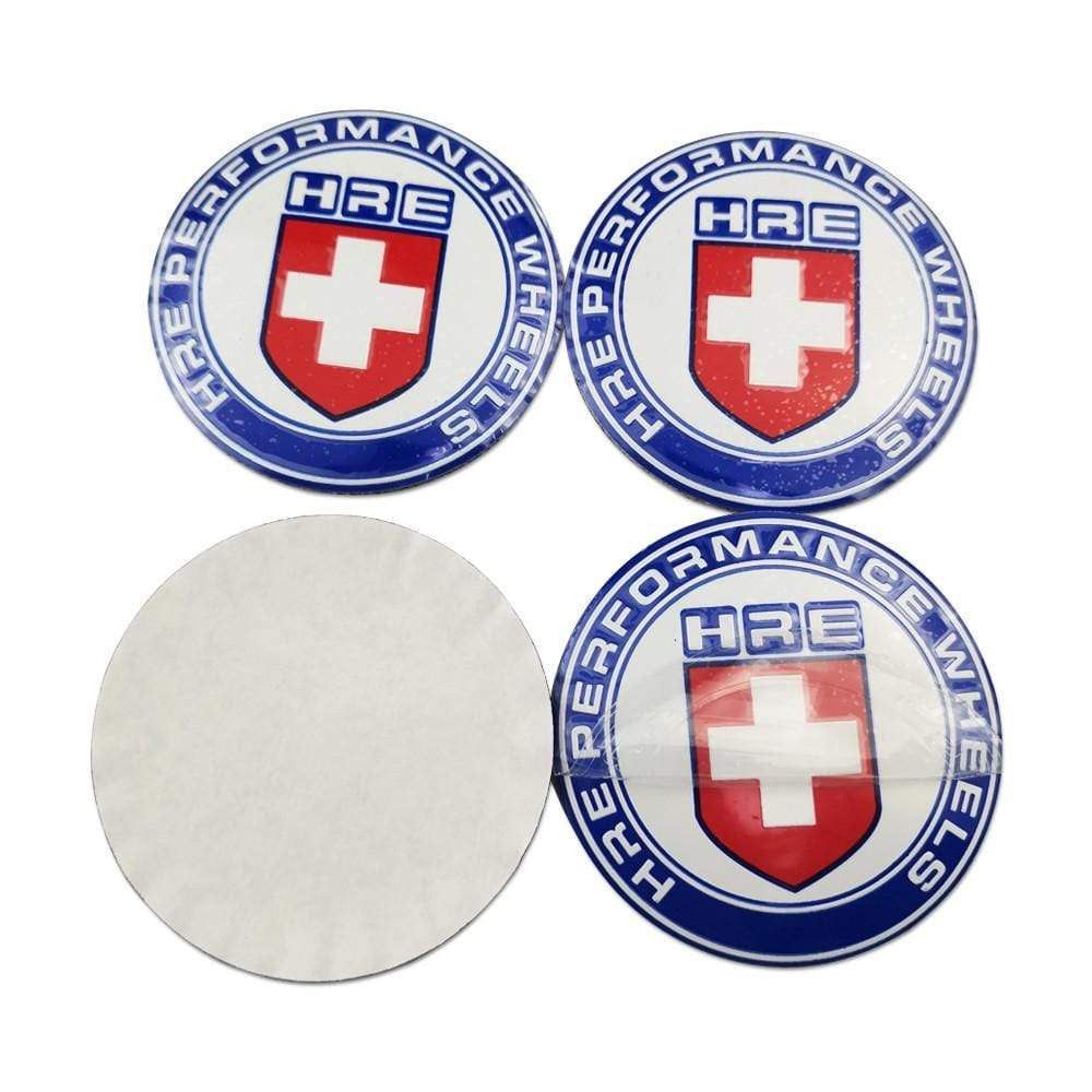4PCS 56mm Advan HRE JAF Car Wheel Center Hub Cap Sticker Auto Tire Emblem Badge Decal