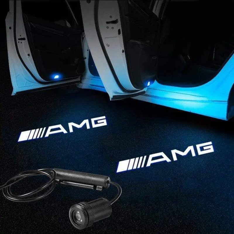 2X Mercedes Shadow Light Logo Door Courtesy LED Projector Ghost Laser for Mercedes-Benz