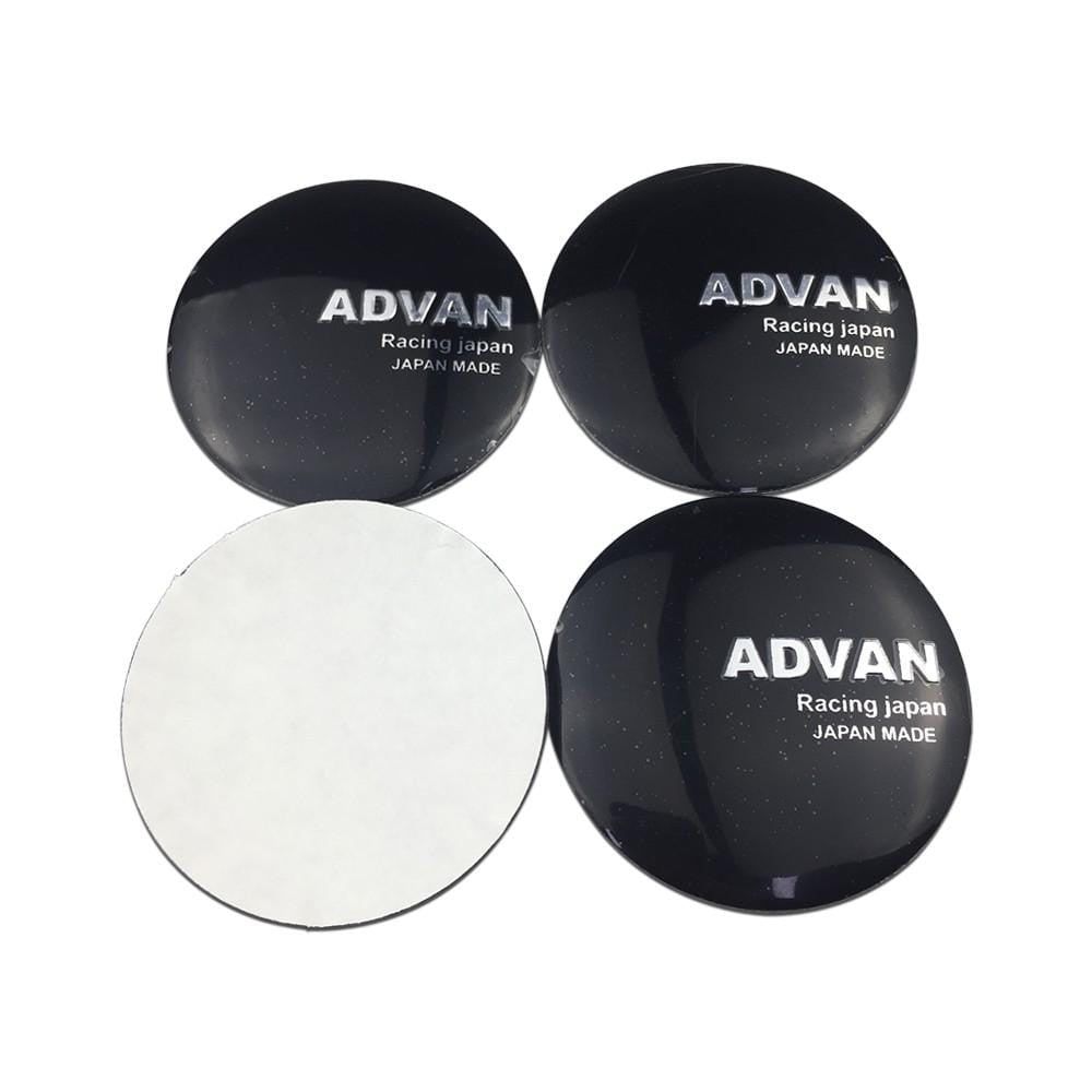 4PCS 56mm Advan HRE JAF Car Wheel Center Hub Cap Sticker Auto Tire Emblem Badge Decal