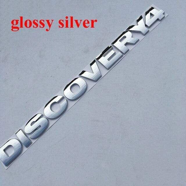 Round Font Letter Emblem Badge for DISCOVERY 4 V8 HSE SPORT Car  Refitting Hood Rear Trunk Logo Sticker