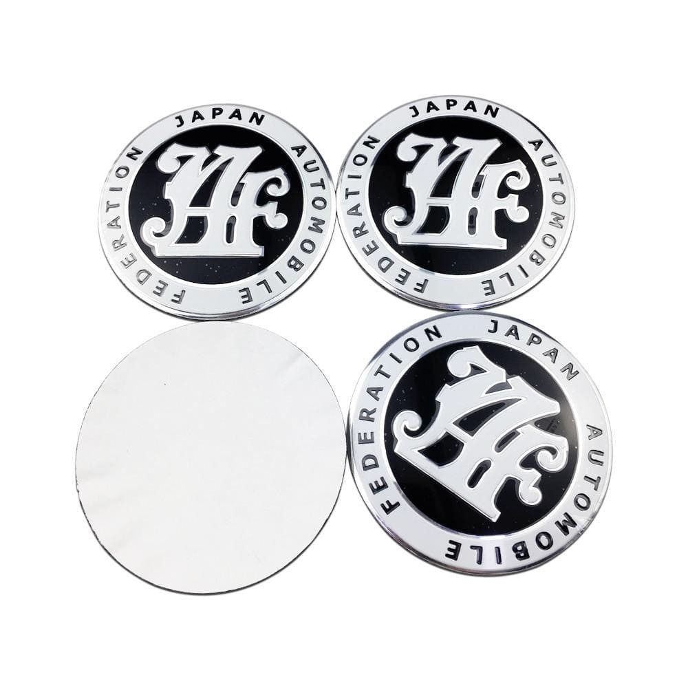 4PCS 56mm Advan HRE JAF Car Wheel Center Hub Cap Sticker Auto Tire Emblem Badge Decal