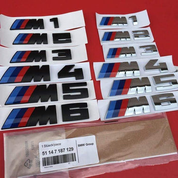 1pc BMW Sports M Badge Car body Sticker M1 M2 M3 M4 M5 M6 Sports badge Labeling sticker