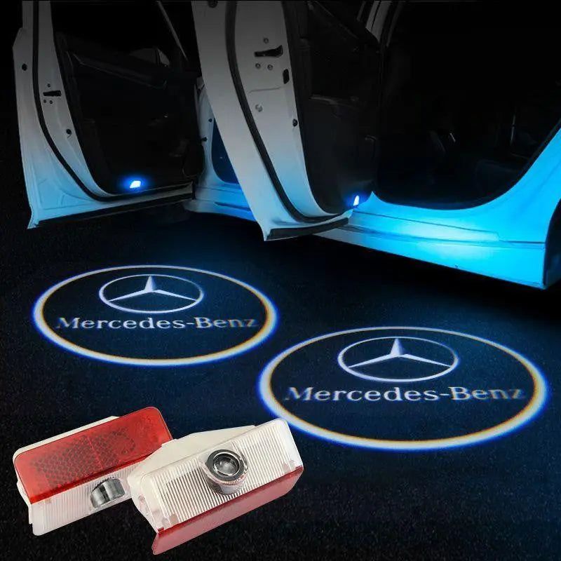 2X Mercedes Shadow Light Logo Door Courtesy LED Projector Ghost Laser for Mercedes-Benz
