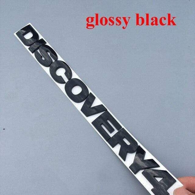 Round Font Letter Emblem Badge for DISCOVERY 4 V8 HSE SPORT Car  Refitting Hood Rear Trunk Logo Sticker