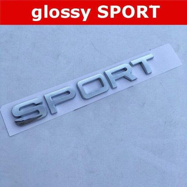 Round Font Letter Emblem Badge for DISCOVERY 4 V8 HSE SPORT Car  Refitting Hood Rear Trunk Logo Sticker