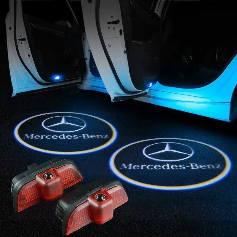 2X Mercedes Shadow Light Logo Door Courtesy LED Projector Ghost Laser for Mercedes-Benz