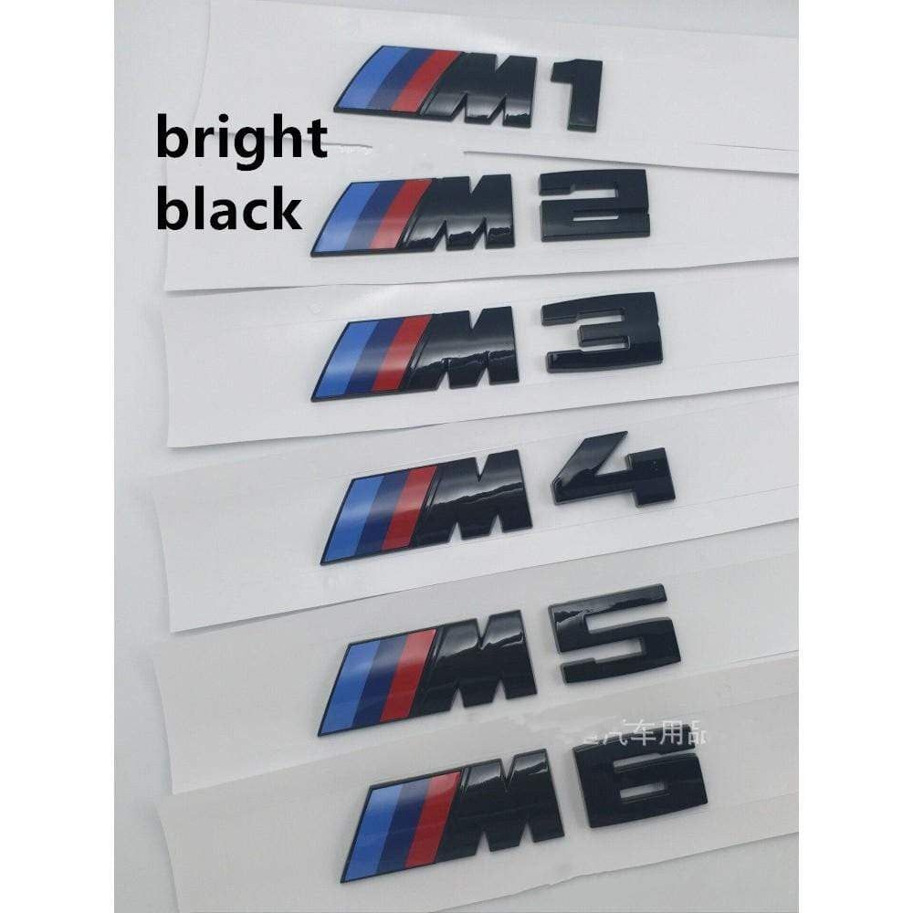 1pc BMW Sports M Badge Car body Sticker M1 M2 M3 M4 M5 M6 Sports badge Labeling sticker