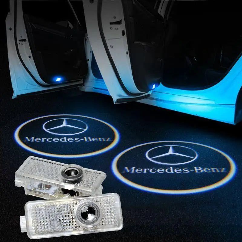 2X Mercedes Shadow Light Logo Door Courtesy LED Projector Ghost Laser for Mercedes-Benz