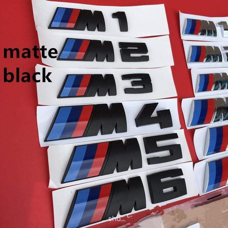 1pc BMW Sports M Badge Car body Sticker M1 M2 M3 M4 M5 M6 Sports badge Labeling sticker