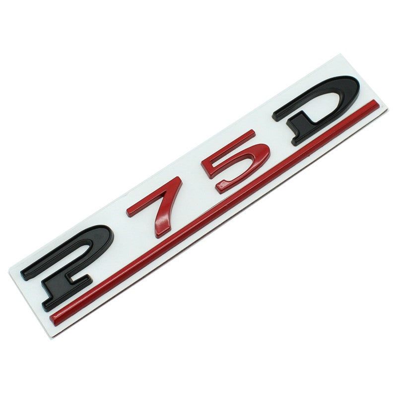 P75D P80D P90D P100D Badge Tesla Rear Trunk Lid Emblem Decal for Model 3 X S Y