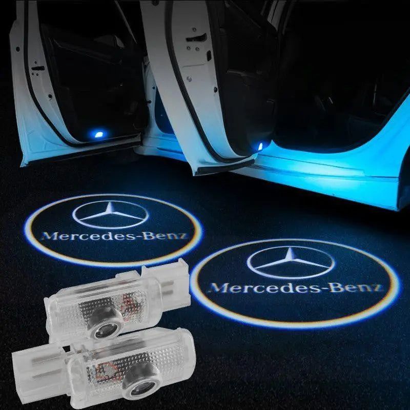 2X Mercedes Shadow Light Logo Door Courtesy LED Projector Ghost Laser for Mercedes-Benz