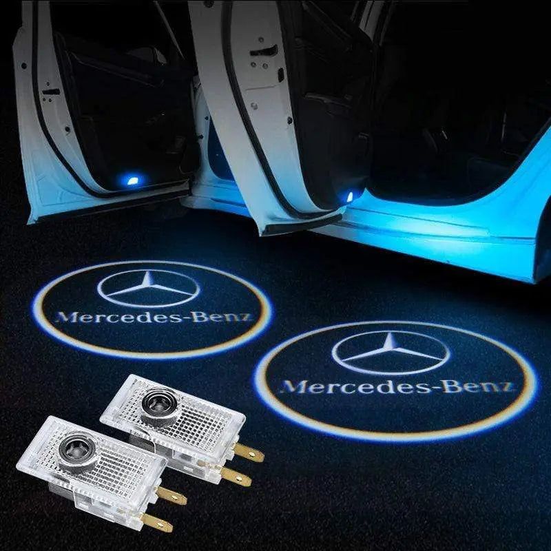 2X Mercedes Shadow Light Logo Door Courtesy LED Projector Ghost Laser for Mercedes-Benz