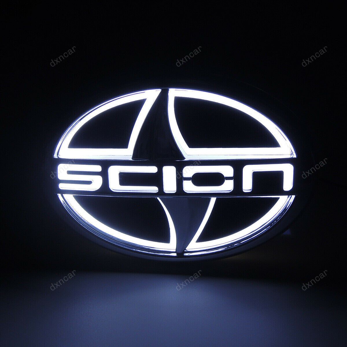 Illuminated Motors 5D LED Car Tail Rear Logo Light Badge Lamp Emblem Fits Scion