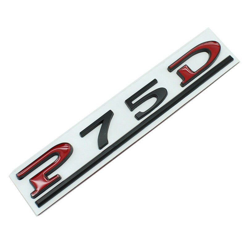 P75D P80D P90D P100D Badge Tesla Rear Trunk Lid Emblem Decal for Model 3 X S Y