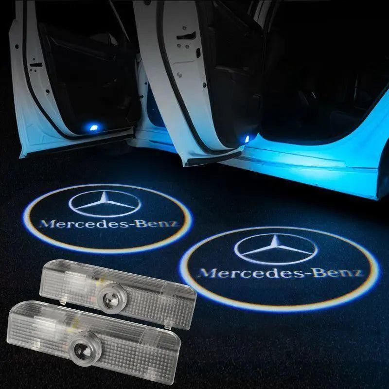 2X Mercedes Shadow Light Logo Door Courtesy LED Projector Ghost Laser for Mercedes-Benz