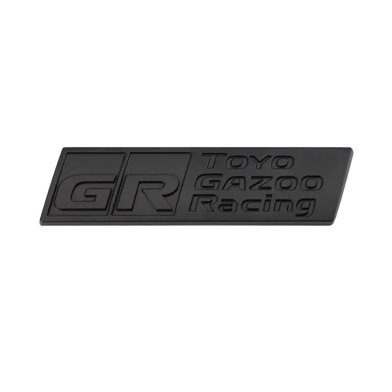 GR Gazoo Racing Badge Front Hood Grille Emblem Decal for Toyota HV YARiS GRMN GR Sport