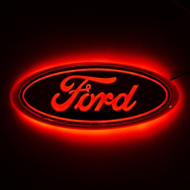LED Emblem Rear Sticker for Ford Focus Mondeo Front Badge Light Rear Tail Decal