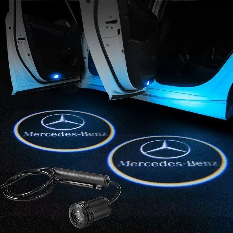 2X Mercedes Shadow Light Logo Door Courtesy LED Projector Ghost Laser for Mercedes-Benz
