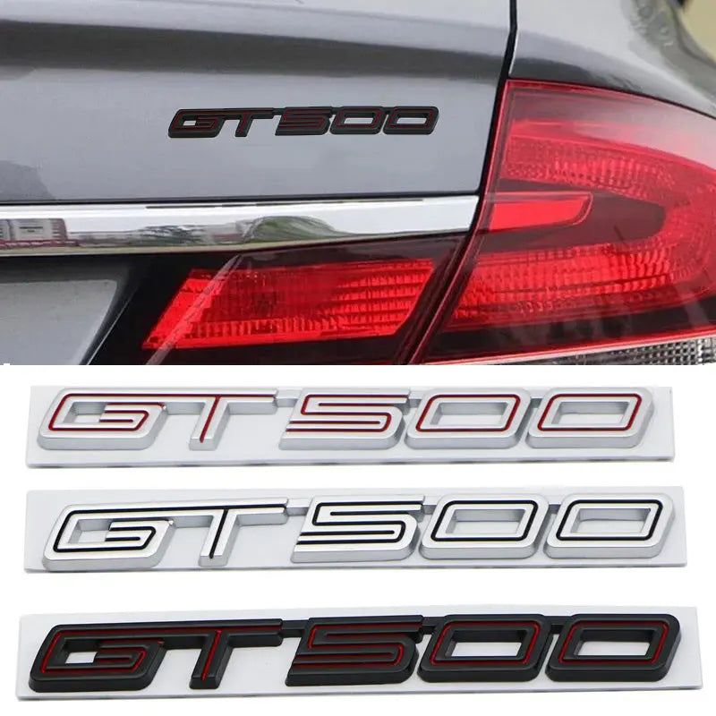 3D Metal GT500 Side Emblem Badge Sticker Rear Trunk Decals for Ford Mustang