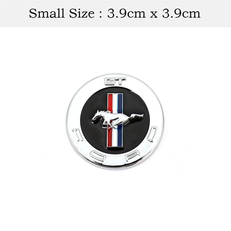2PCS Left Right 3D Emblem Auto Sticker Running Horse For Ford Mustang