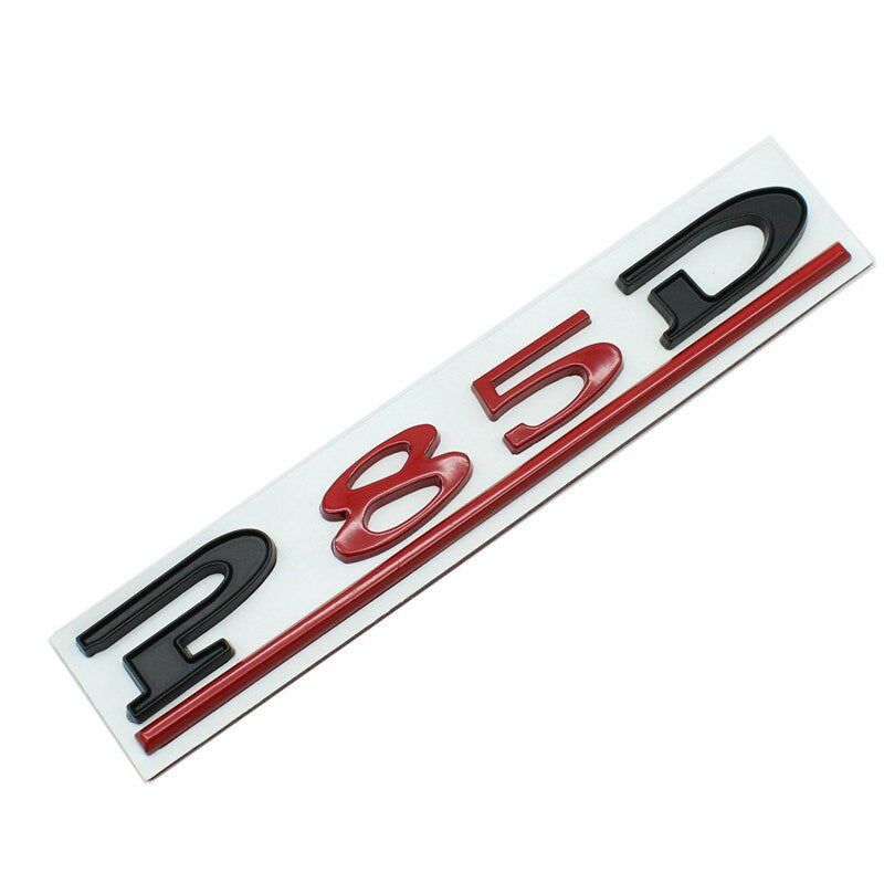 P75D P80D P90D P100D Badge Tesla Rear Trunk Lid Emblem Decal for Model 3 X S Y