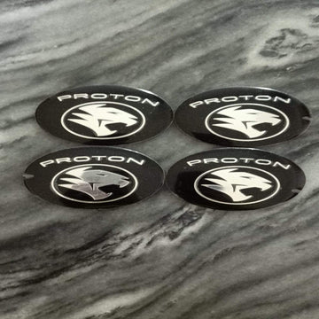 4x 56.5mm Black Car Wheel Center Hub Caps Covers Emblem Logo For Proton