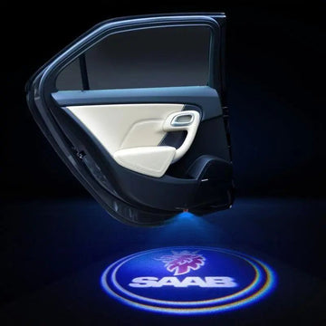 2X LED Car Door Welcome Light HD Logo Courtesy Projector Ghost Laser Saab
