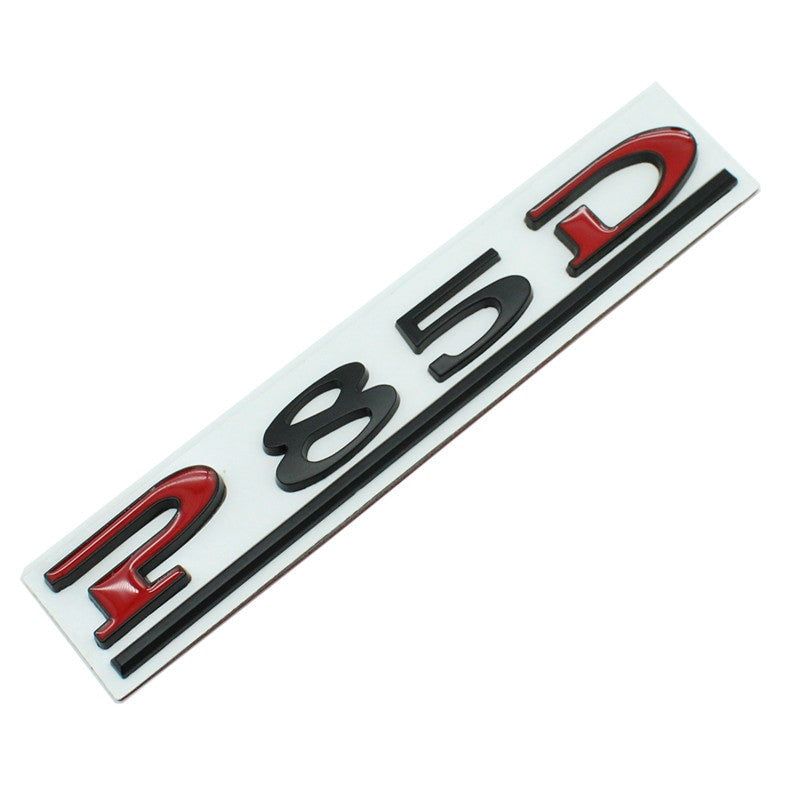 P75D P80D P90D P100D Badge Tesla Rear Trunk Lid Emblem Decal for Model 3 X S Y