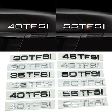 AUDI 35 40 45 50 55 TFSI Rear Trunk Letters Emblem Badge For Quattro