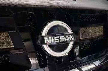LED Flowing Front Grille Emblem Logo For Nissan Patrol Y62 Armada 2013-2020