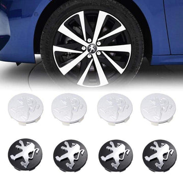 4pcs/set 60mm Car Wheel Center Caps For Peugeot Logo 307 408 207 205 206 407 107 308 4008 507 508 5008 301 Hub Cover Car Styling