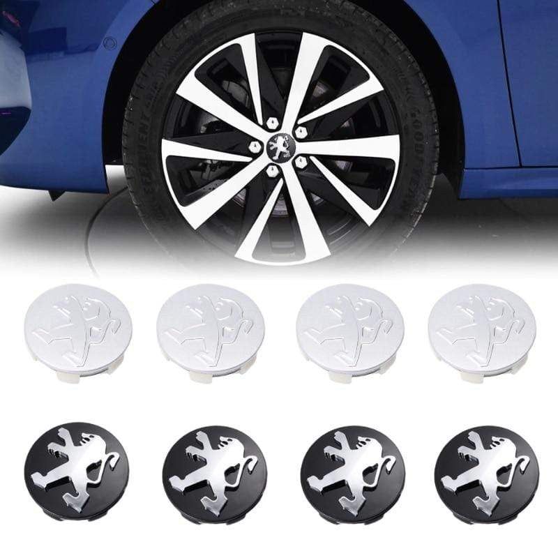 4pcs/set 60mm Car Wheel Center Caps For Peugeot Logo 307 408 207 205 206 407 107 308 4008 507 508 5008 301 Hub Cover Car Styling