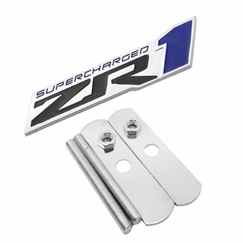 Car Styling 3D Emblem Sticker Front Grille Badge For Chevrolet Corvette ZR1 Aveo Cruze Cavalier Malibu Camaro Car Accessories