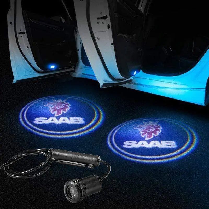 2X LED Car Door Welcome Light HD Logo Courtesy Projector Ghost Laser Saab