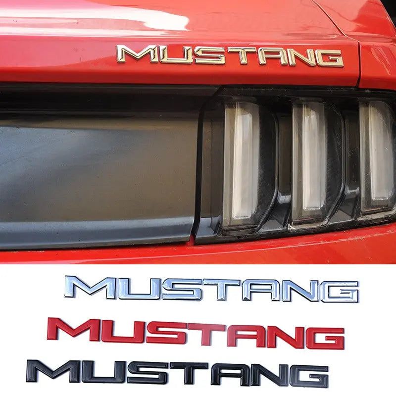 Car Emblem Metal Sticker Rear Trunk Badge Decals for Ford Mustang Shelby GT 350