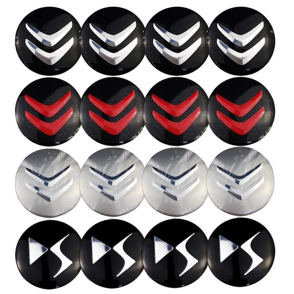 4PCS 56mm Citroen Logo Car Wheel Center Hub Cap Sticker Auto Tire Emblem Badge Decal Decoration