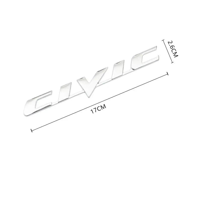 3D Metal VTEC i-VTEC CIVIC Sticker Emblem Badge Decals for Honda City Civic Accord