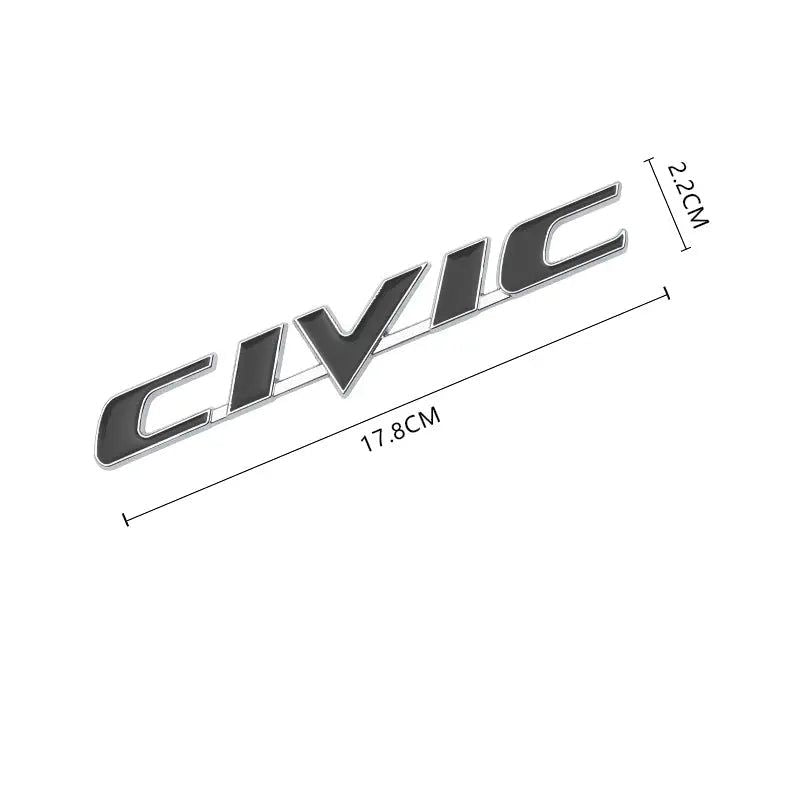 3D Metal VTEC i-VTEC CIVIC Sticker Emblem Badge Decals for Honda City Civic Accord