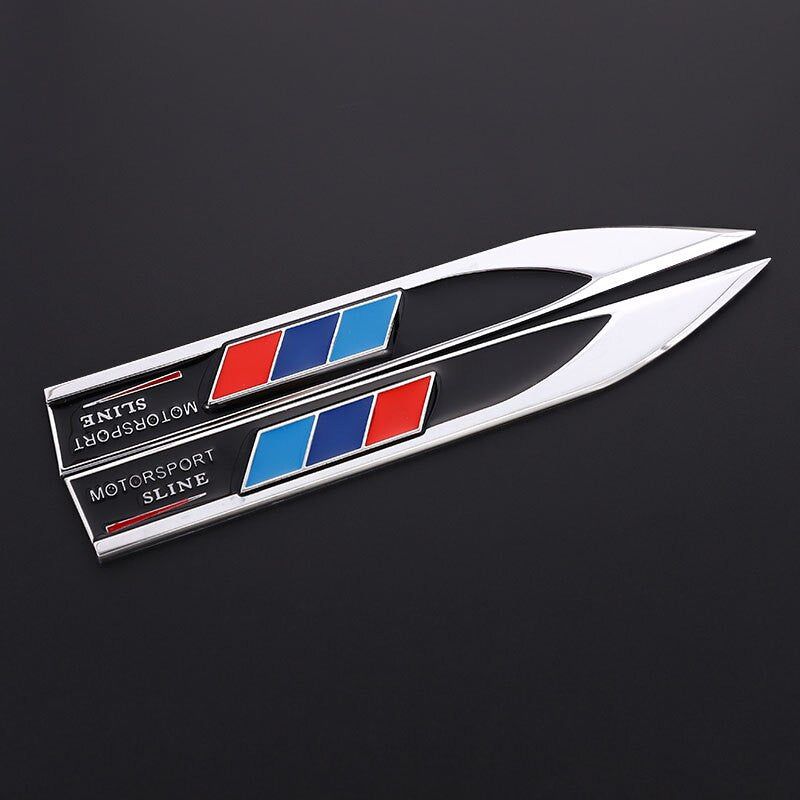 Metal Car National Flag Stickers Germany Russia France Italy Emblem Badge Decals