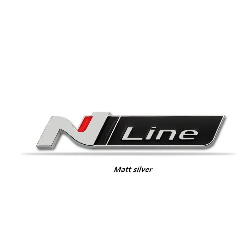 1x 3D Metal N NLINE N Line  Badge Emblem Grille for Hyundai Front Hood