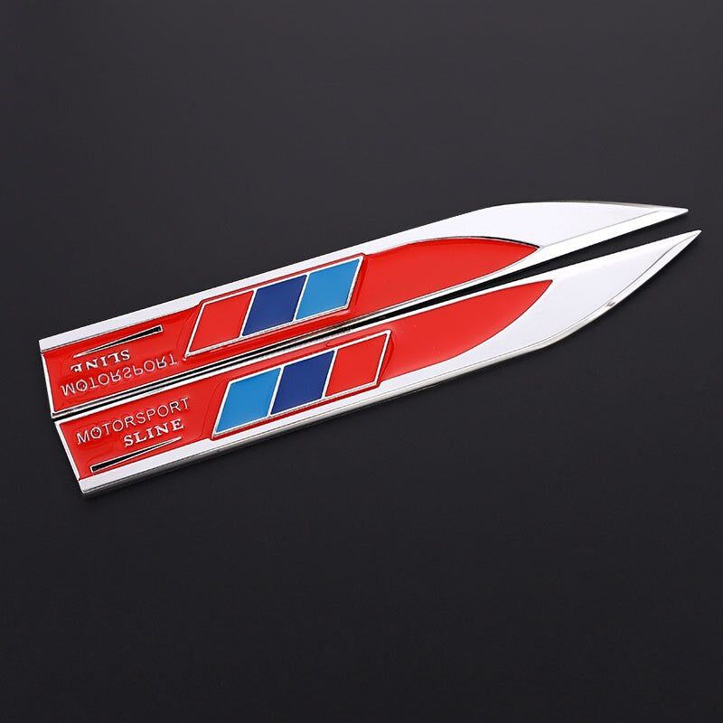 Metal Car National Flag Stickers Germany Russia France Italy Emblem Badge Decals