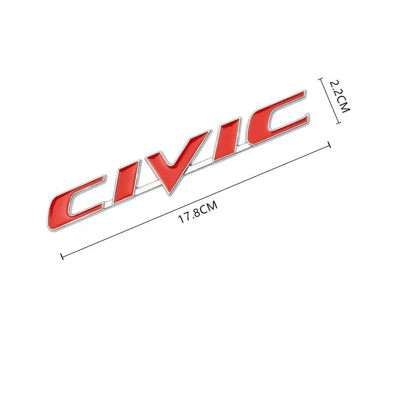 3D Metal VTEC i-VTEC CIVIC Sticker Emblem Badge Decals for Honda City Civic Accord